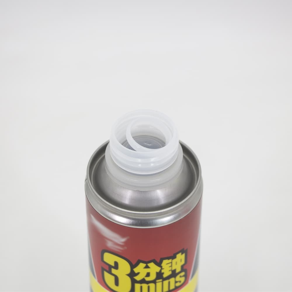 empty car cleaning spray can