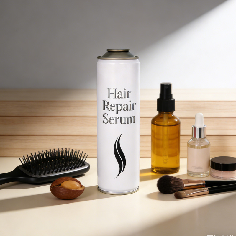 empty hair care aerosol can