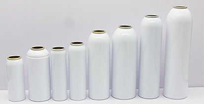 The aerosol tin cans provide reliable packaging for cosmetic spray products